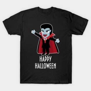 Vampire Scary and Spooky Happy Halloween Funny Graphic T-Shirt